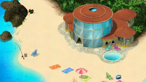 Funkiki Island en U.B. Funkeys: El Relaxation Resort de los Sol, en la costa sur